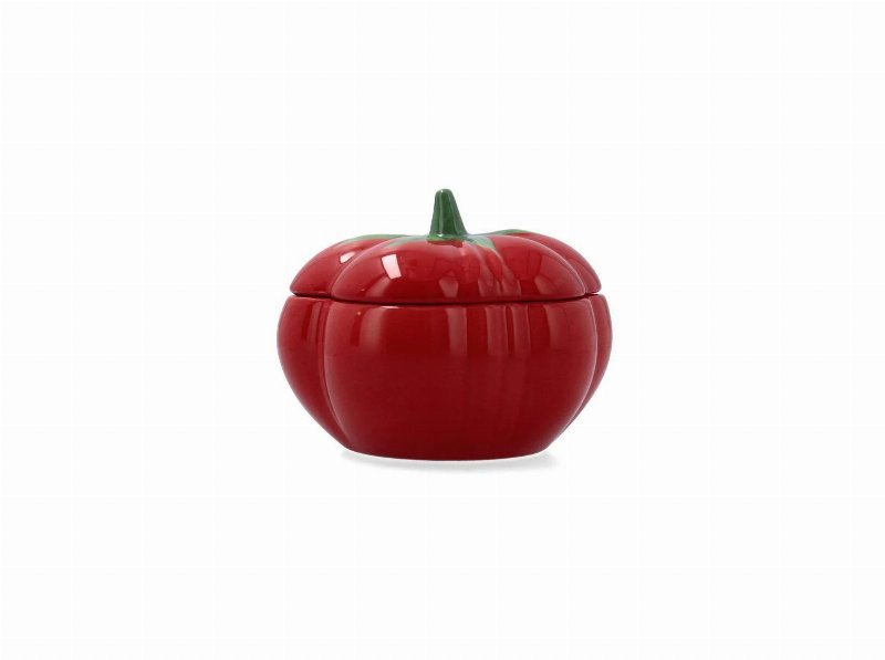 Taça Com Tampa Bidasoa Tomate Vermelho 15.5X12Cm
