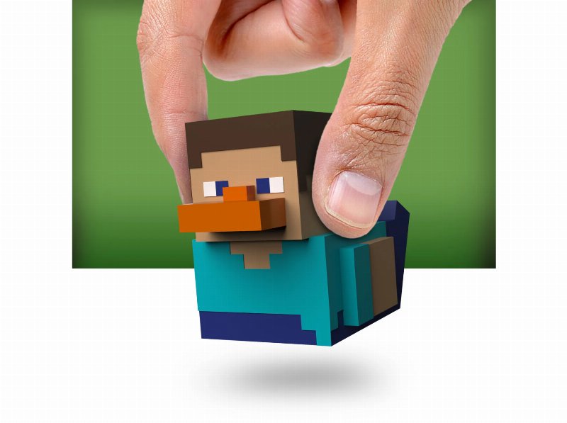 Pato Tubbz Minecraft Steve Mini