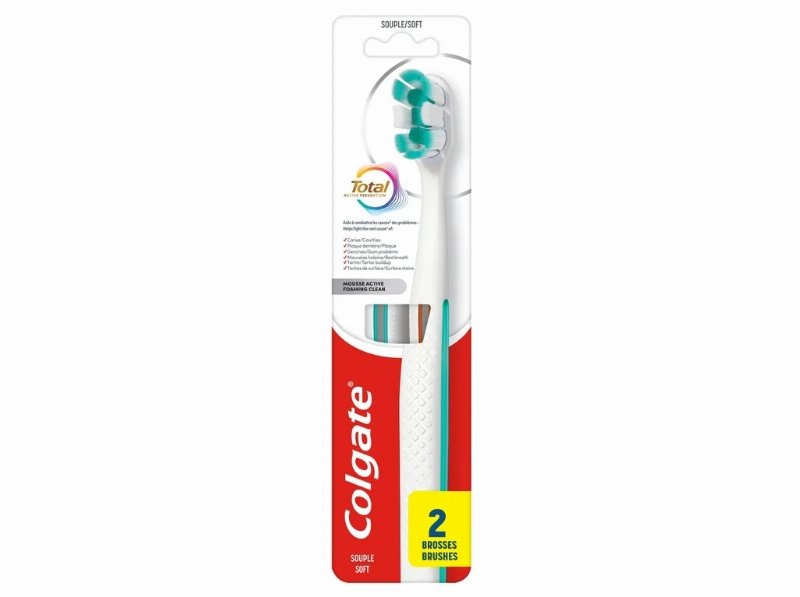 Escova De Dentes Colgate Total Foaming Clean Pack 2Un
