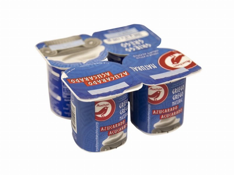 Iogurte Auchan Grego Natural Açúcarado 4X125 g