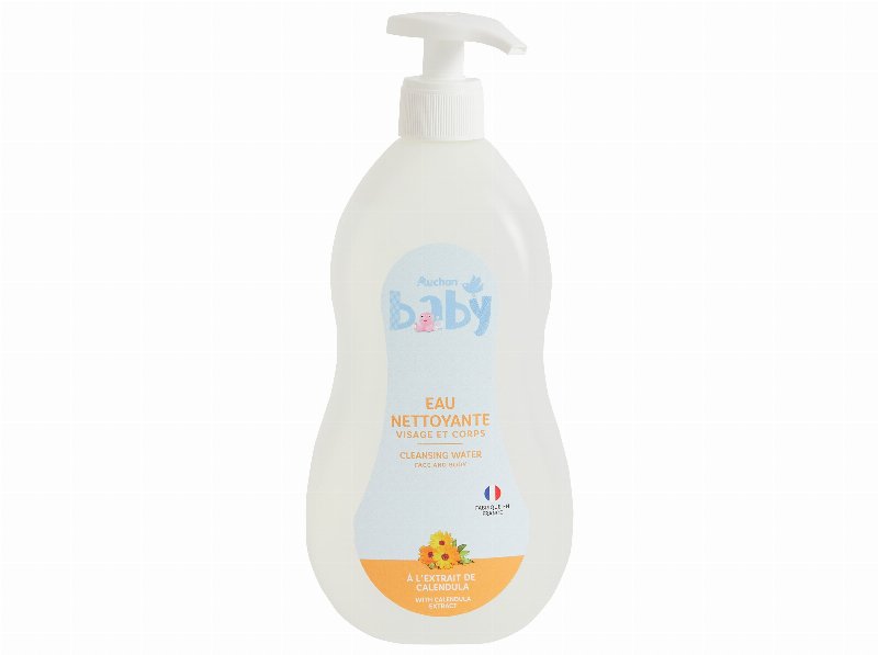 Água Limpeza Auchan Baby Pump Com Calêndula 750 ml