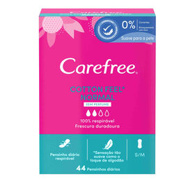 Pensos Diários Cotton Feel Normal Carefree 44 Un