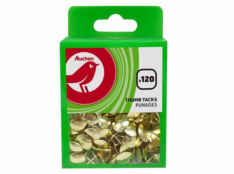 Pioneses Auchan Em Cobre Pack 120 Unidades