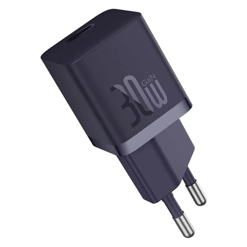Baseus Carregador Gan5 Fast Charger (Mini) 1C 30W Eu Midnight Purple