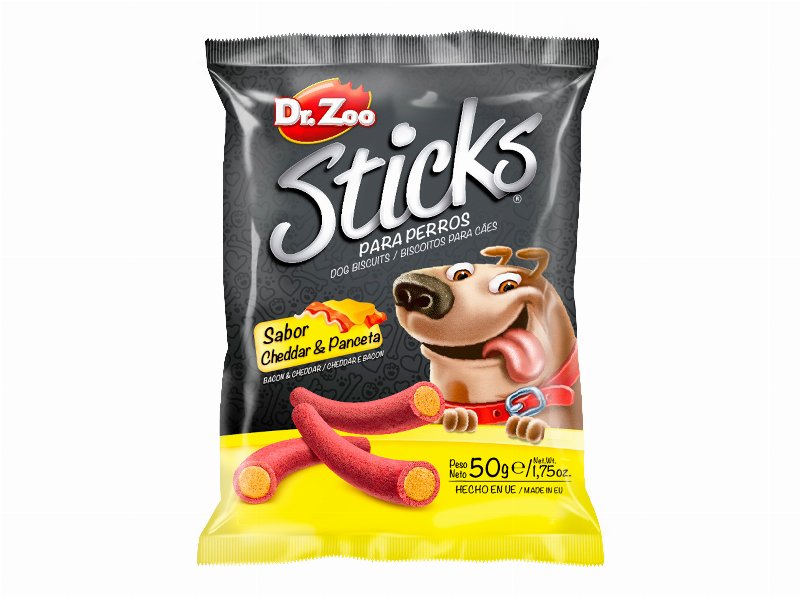 Snacks Cão Dr.zoo Bacon E Cheddar 50 g