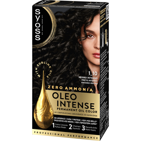 Coloração Permanente Oleo Intense Preto Intenso 1.10 Syoss 1 Un