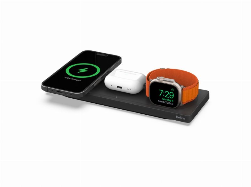 Carregador Wireless Belkin Wiz016Vfbk Magsafe 3-In-1