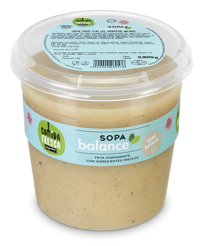 Creme De Couve Flor E Legumes Campestres Balance Comida Fresca 0.9Kg