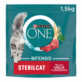 Ração Para Gato Adulto Esterilizado Vaca Purina One 1,5 kg