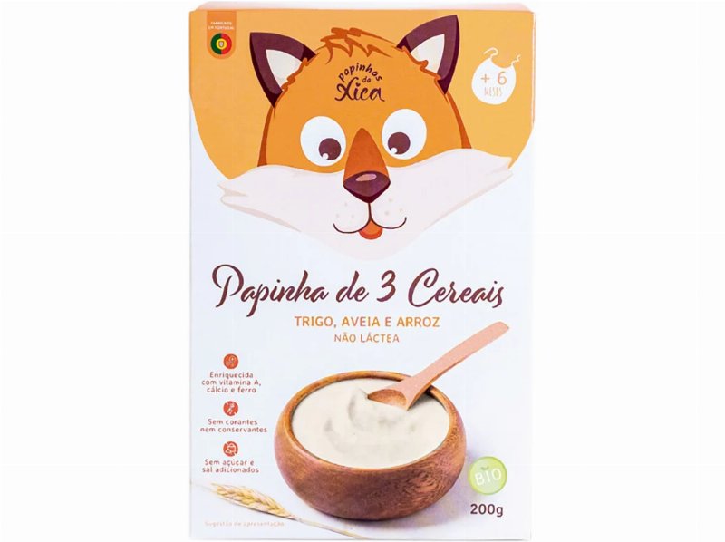 Papa Papinhas Da Xica 3 Cereais Bio 200 g