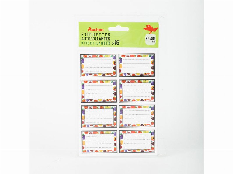 Etiquetas Autocolantes Auchan 56X36Mm 16 Unidades