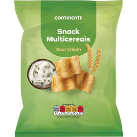 Snack Multicereais Sour Cream Continente 95 gr