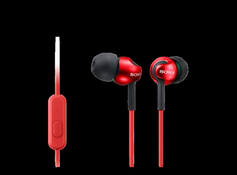 Auriculares Sony Vermelho Mdrex110Apr