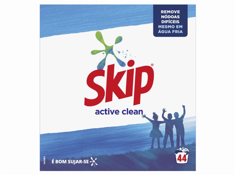 Detergente Roupa Máquina Pó Skip Active Clean 44D