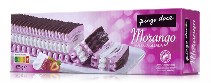 Tarte Gelada Nata E Morango Pingo Doce 1L