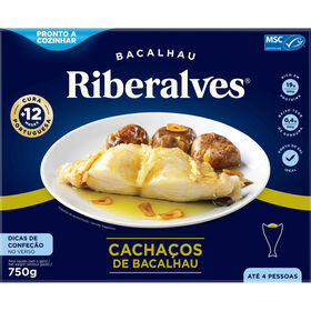 Cachaços De Bacalhau 12 Meses De Cura Msc Congelado Riberalves 750 gr