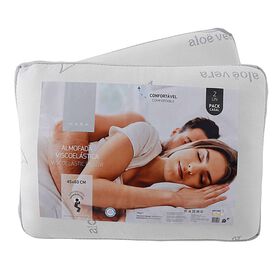 Conjunto 2 Almofadas Viscoelásticas Trituradas 45X60Cm Kasa