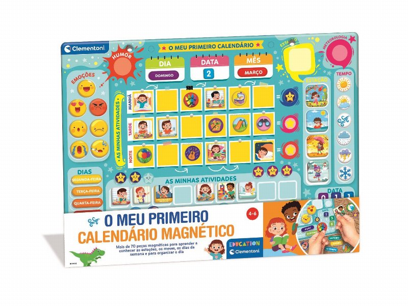 Meu Primeiro Clementoni Calendário Magnético