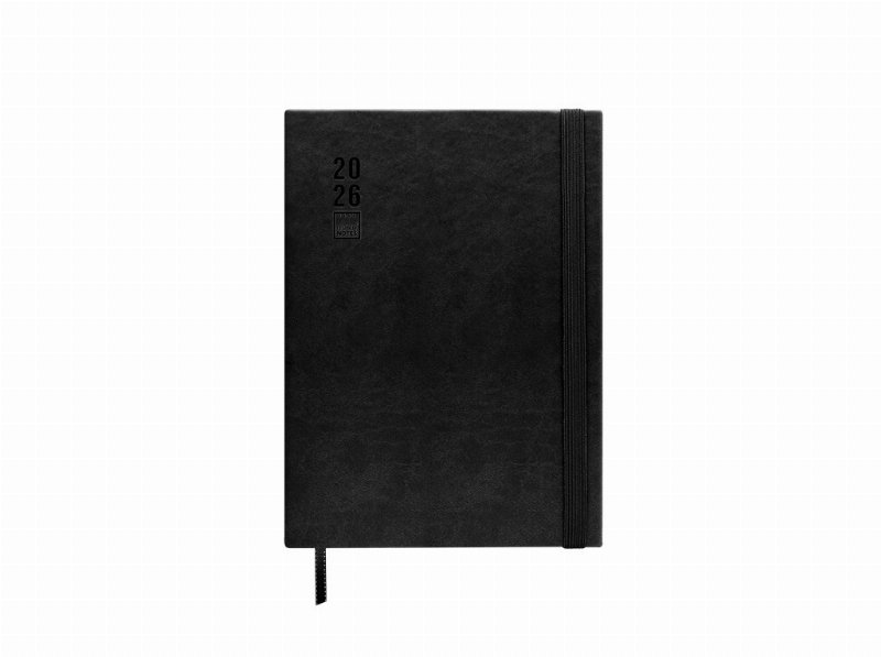 Agenda Diária 2026 A5 Makenotes Cosida One Colour Black