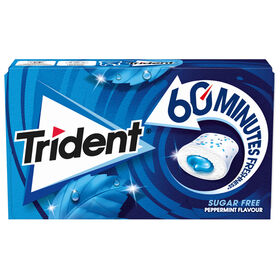 Pastilhas Elásticas 60 Minutos Peppermint Trident 22 gr
