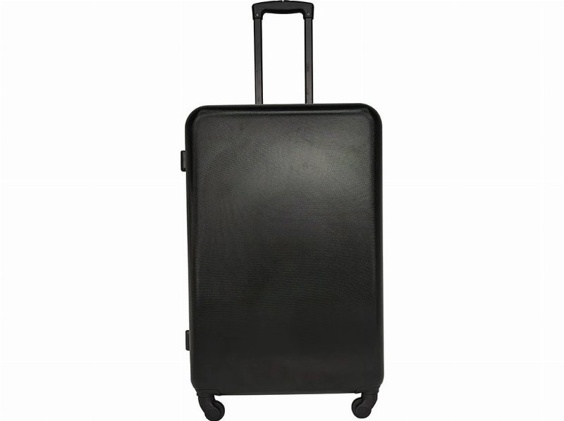 Mala De Viagem Grande Rígida Airport Preto 4 Rodas 50X75X30Cm