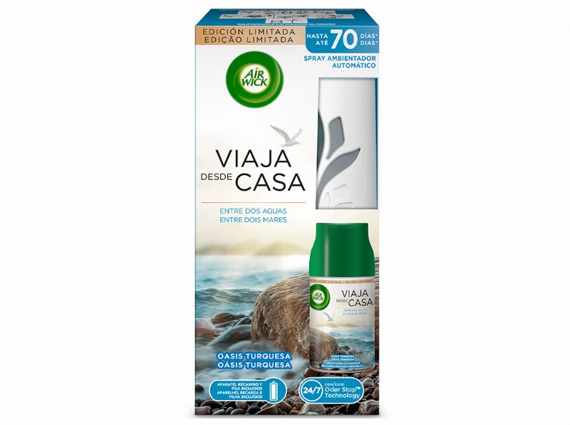 Ambientador Air Wick Freshmatic Difusor Oásis Turquesa 250 ml