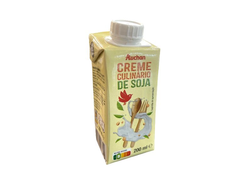 Creme Culinário De Soja Auchan 200 ml