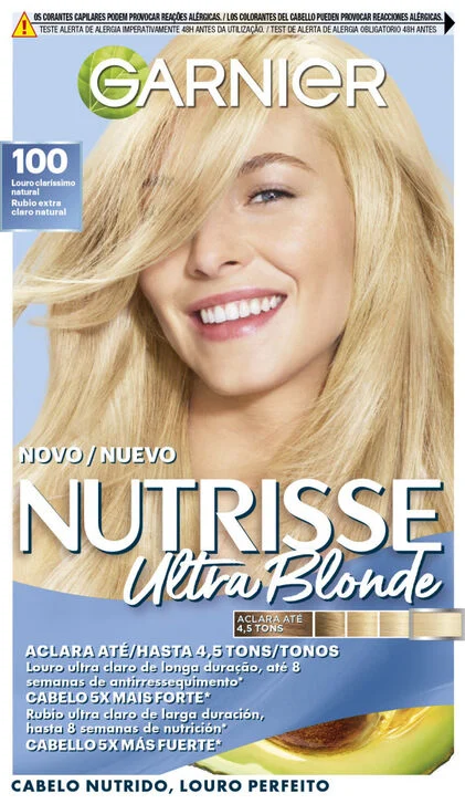 Coloração Nutrisse Louro Claríssimo 100 Nutrisse Garnier 1Un