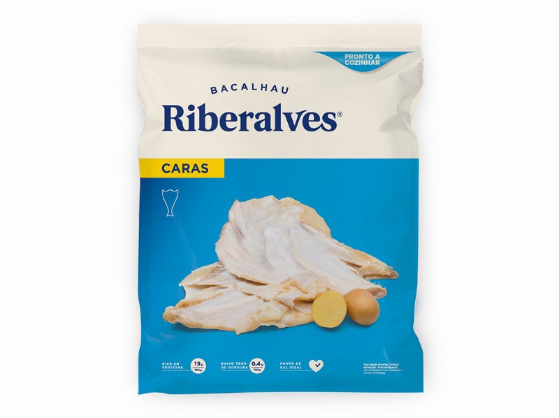 Caras De Bacalhau Riberalves Demolhadas Congeladas 1 kg