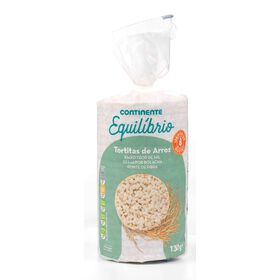 Tortitas De Arroz Sem Sal Sem Glúten Continente Equilíbrio 130 gr