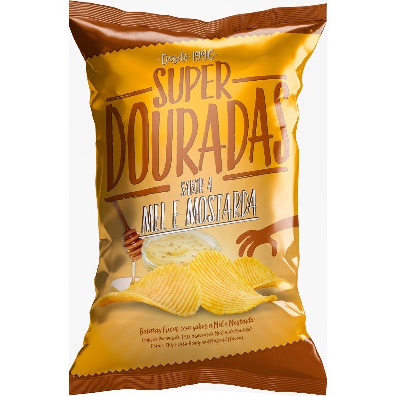 Batatas Fritas Onduladas Sabor Mel E Mostarda 150 g