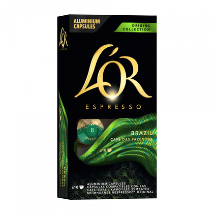Cápsulas De Café Nespresso Brasil L'or 10Un