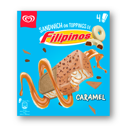 Gelado Sandwich Filipinos E Caramelo Filipinos 0.52L