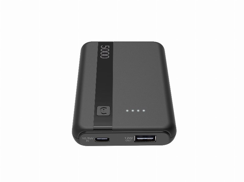 Powerbank Cellularline Entry Preto 5000Mah