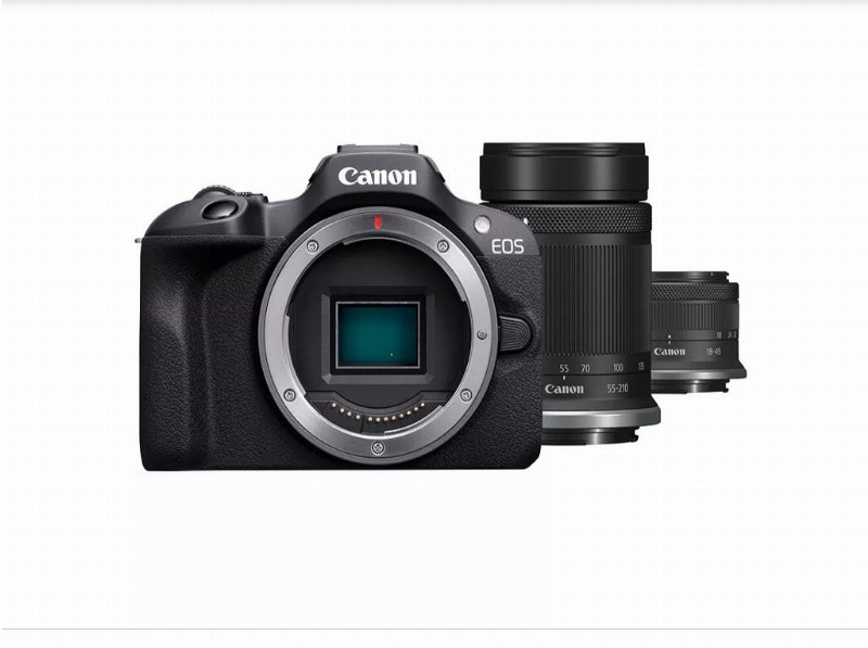Máquina Fotográfica Canon R100 Rf-S 18-45 + Rf-S 55-210