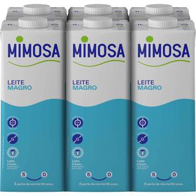 Leite Uht Magro Mimosa 6 X 1 Lt