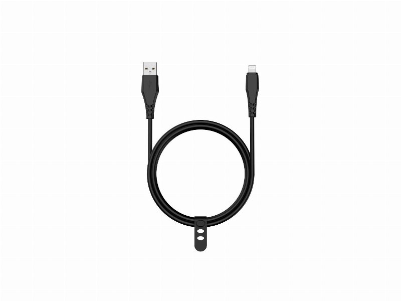 Cabo Usba To 8Pin Qilive 600184377 Preto 1.2M 2.4A Mfi