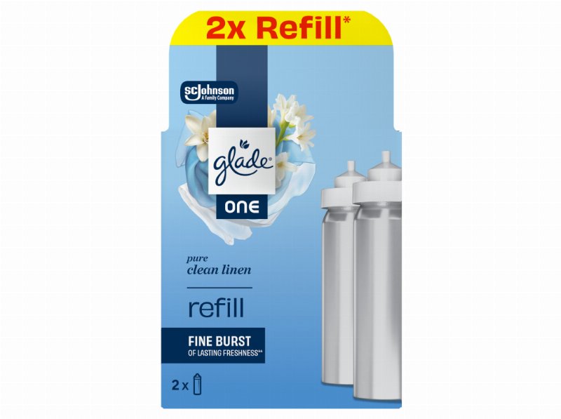 Ambientador Glade One Clean Linen Rec 2Un