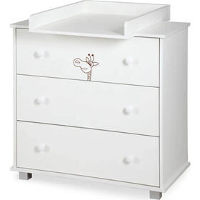 Cómoda 86X85X48Cm Branca Girafa Twinko