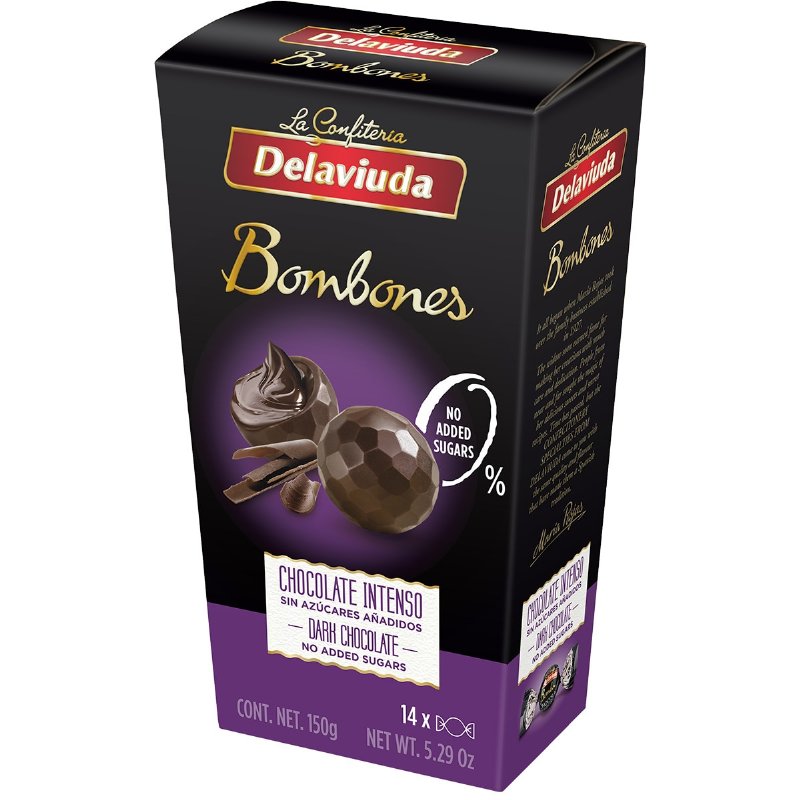 Bombons De Chocolate Preto Sem Açúcar 150 g