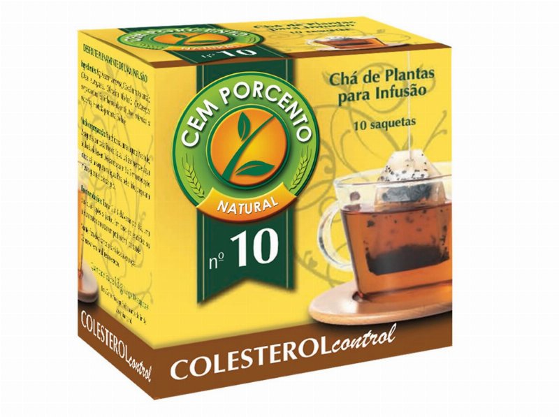 Chá Cem Porcento Nº10 Colesterol Control 10 Saquetas