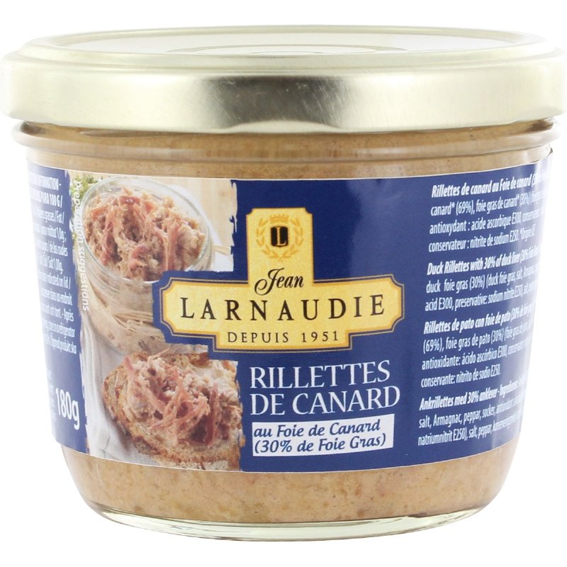 Rillettes De Pato 30% Foie Gras 180 g