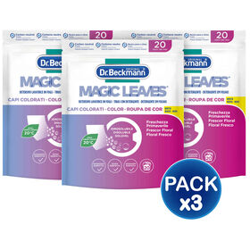 Detergente Máquina Roupa Folhas Cor Dr. Beckmann 3 X 20 Doses