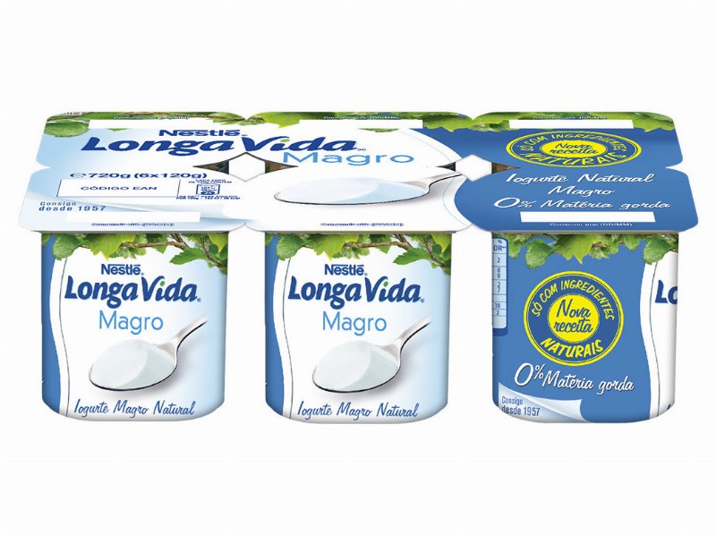 Iogurte Longa Vida Magro Natural 6X120 g