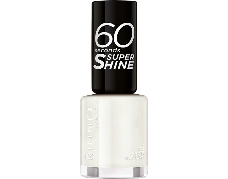 Verniz 60 Seconds 703 White Hot Love Rimmel Un