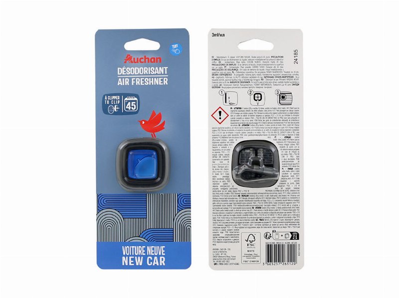 Ambientador Auto Auchan Membrana Novo Carro