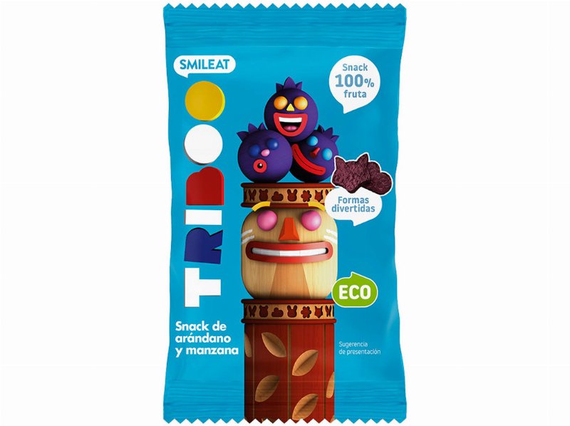 Snack Fruta Smileat Maçã E Mirtilos Bio 25 g