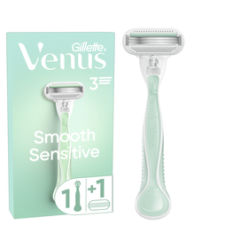Máquina Depilatória Smooth Sensitive Com 1 Recarga Gillette Venus 1 Un