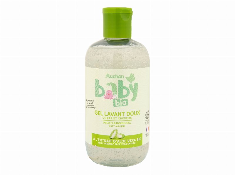 Gel De Banho Auchan Baby Bio 2Em1 Aloé Vera 250 ml