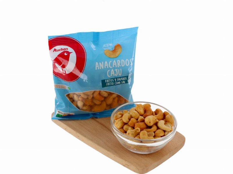 Cajú Com Sal Auchan 125 g